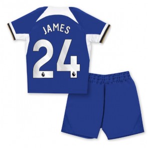 Chelsea Reece James #24 Domaci Dres za Dječji 2023-24 Kratak Rukavima (+ kratke hlače)